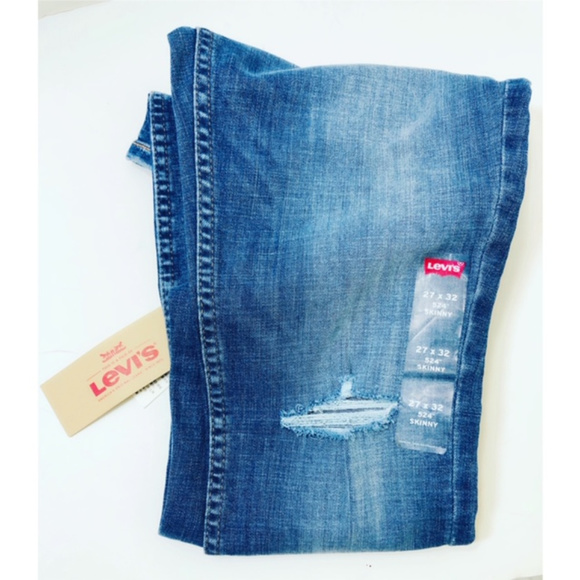 SOLD Levi's 524 Skinny Jeans Indigo Sz 4 x 32 - Picture 5 of 7